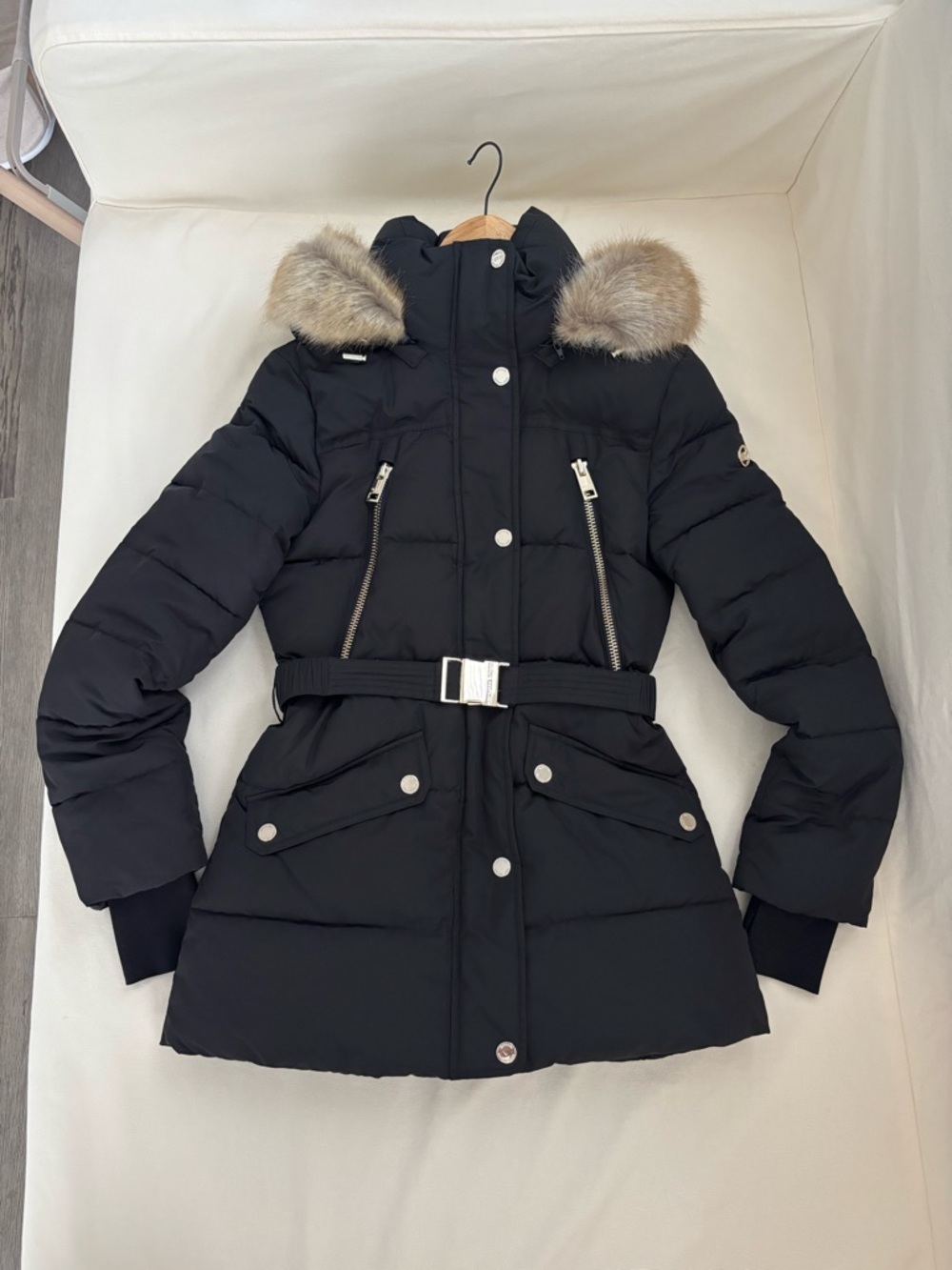 Michael Kors Belted Puffer Coat